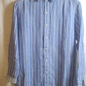 Tommy Bahama Relax Fit Shirt Men's Blue Button-down